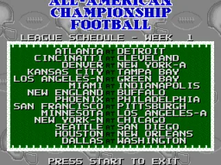 
											League Schedule