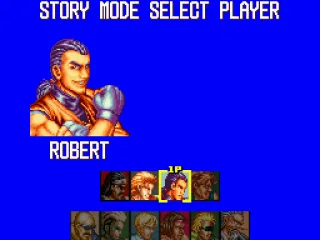
											Story mode. You can only use Robert and Ryo.