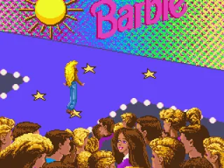 
											Barbie on the modeling runway