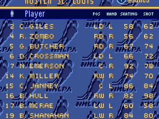 
											Team roster
