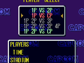 
											Select the player setup.