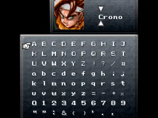 
											Naming Crono