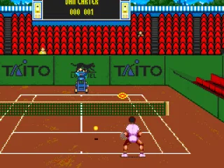
											The player can practice both service and precision