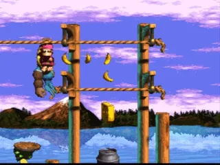 
											Monkeys hanging on a rope! Collect 100 bananas to get an extra life
