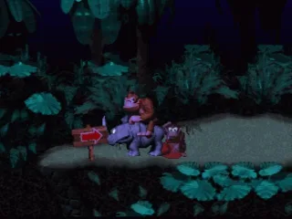 
											Night falls on Donkey Kong Country...