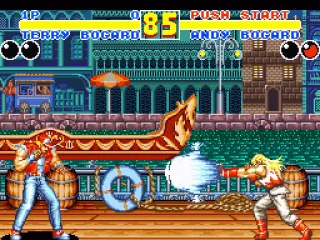 
											Brotherly Love: Andy Bogard vs. Terry Bogard in the canals of Venice