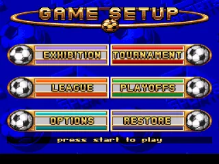 
											Main Options Screen