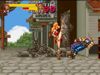 
											Maki is the fastest of the three characters - and she doesn't seem to like wearing underwear