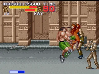 
											Haggar; Spinning Piledriver
