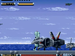 
											Hitching a ride from an aircraft carrier the direct way.