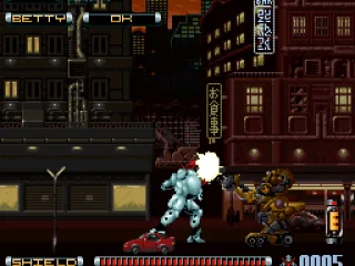 
											Slicing up a construction mecha.