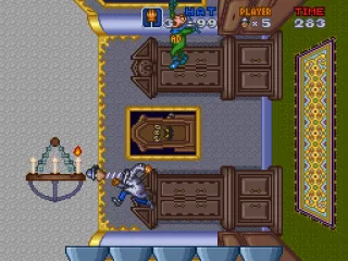 
											First Boss fight - Hit the candles without getting hit yourself!