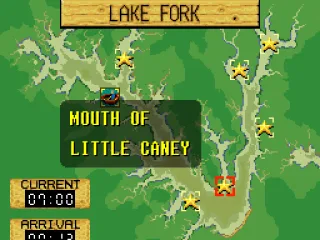 
											Choosing a fishing spot on Lake Fork