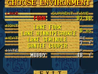 
											The four lakes to choose from