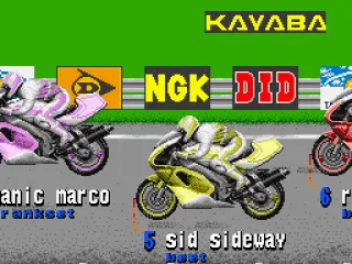 
											The starting grid