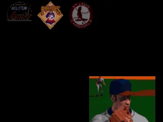 
											The game intro has close-ups of players doing baseball-like things while the MLB team logos flash continuously in the background.