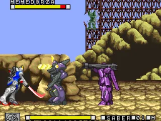 
											The V Gundam eats a plasma blast to the face.