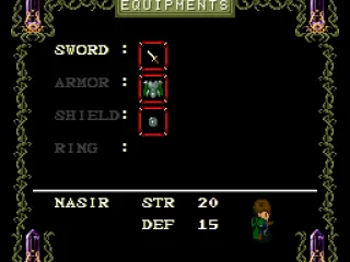 
											Equipment screen