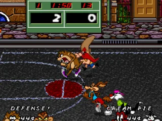
											Taz rampages across the court