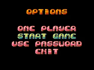 
											Options screen
