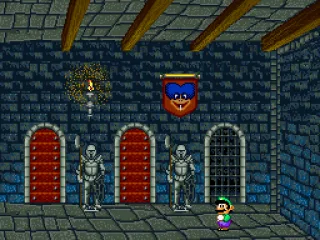 
											There are 5 doors to choose. Pick one of them and begin to search for Mario around the world!