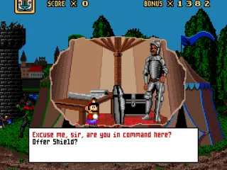 
											Talking to a soldier