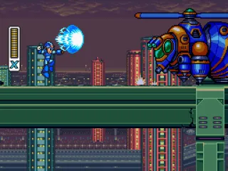 
											Attacking a giant robot bug-thing.