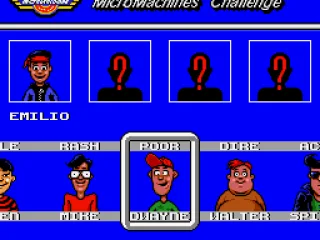 
											Choosing your driver/opponents