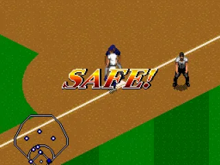 
											He's safe at first.