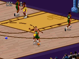 
											Backing down the defender