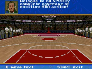 
											The commentator announces the line-up.