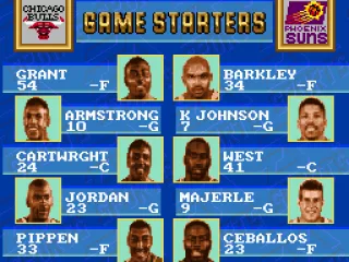 
											The line-up for tonight's game