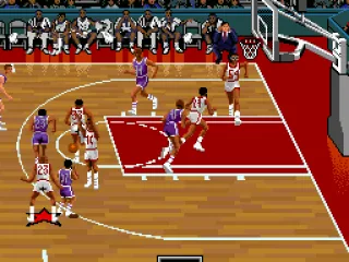 
											Trying to block the shot.