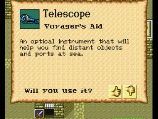 
											The useful telescope, one of the various items in the game