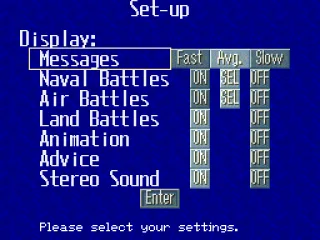 
											Set-up options
