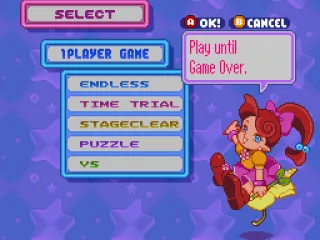 
											1 Player Game Options