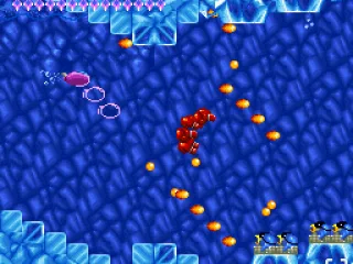 
											Twinbee swims underwater unleashing many boxing glove punches!