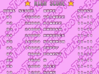 
											The high scores