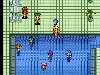 
											Girls in a pool
