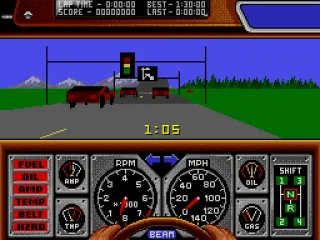 
											The other cars pulling ahead.