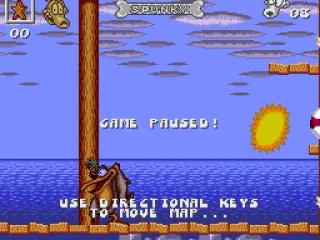 
											When the game is paused you can scan ahead to see the layout of the level