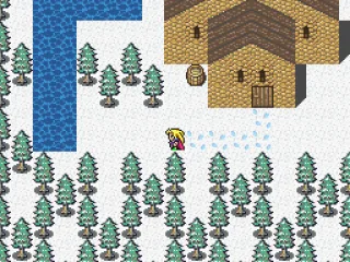 
											The savage starts in a snowy place