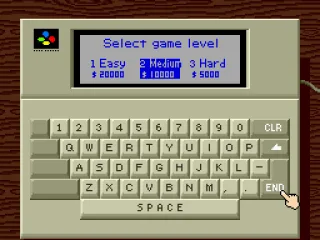 
											Difficulty selection screen, followed immediately by naming the player's new town.