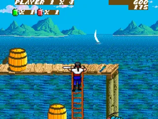 
											Climbing a ladder.
