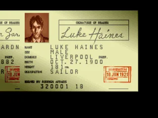 
											Character selection -- rifle through their ID cards
