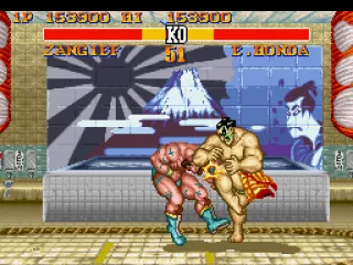
											Honda likes to exercise the knees in the other people's head; Zangief is his
