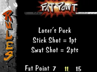 
											Rules for Fat Point