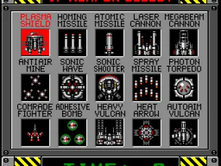 
											Weapon select