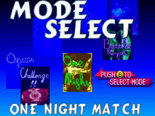 
											Mode selection