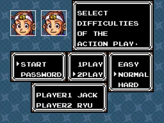 
											New Game Menu